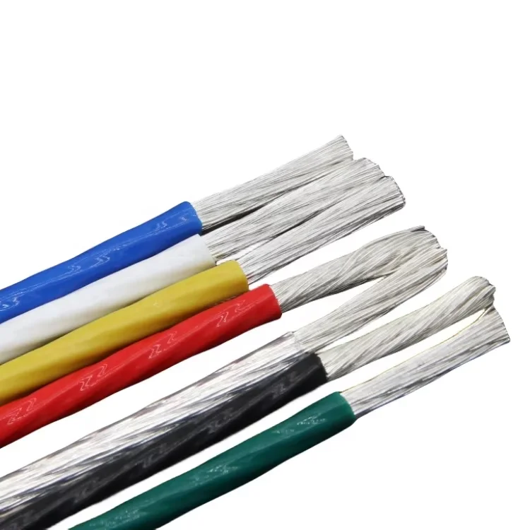 Hy Heat Resistant Cable Fep Ptfe Pfa Copper Silver Tinne Plated Cable Fep Tefloning High Temperature Resistant Wire Fine Wire