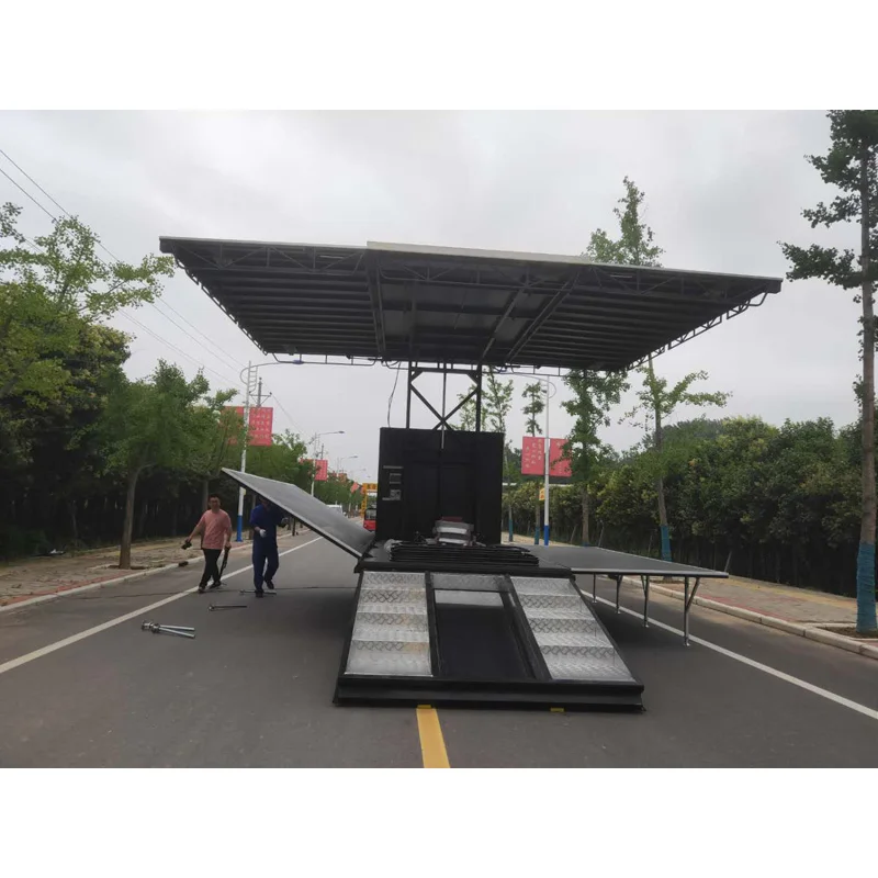 Mobile Stage Trailer-SINOSWAN ST50 Led Mobile Portable Concert Stage Trailer