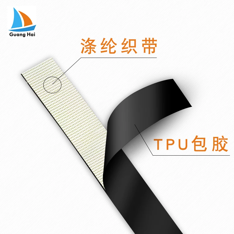 Водонепроницаемая нейлоновая тесьма из ПВХ и ТПУ для ошейника собаки, поводок для собаки с высокой прочностью на вытягивание