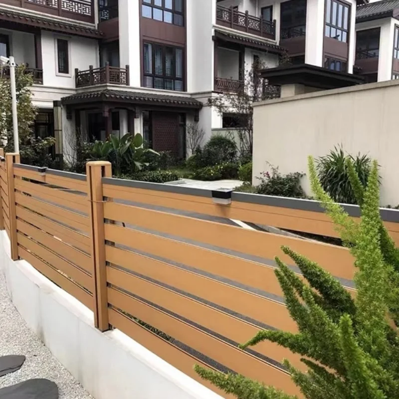 Outdoor Green Belt Guardrail Plastic Wood Fence