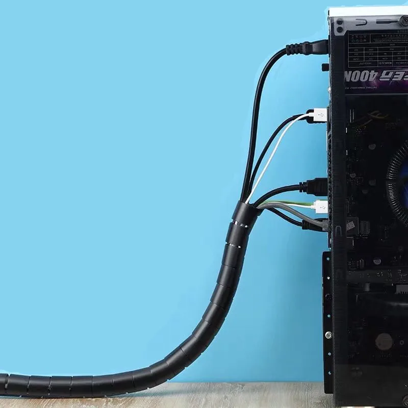 Пластиковая спиральная лента для кабеля