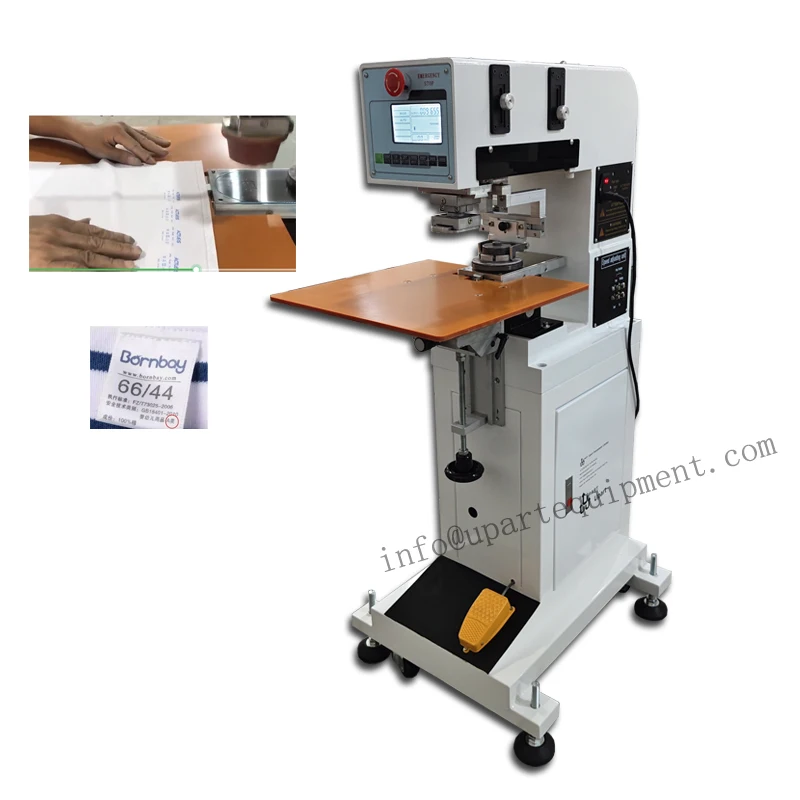 T shirt mark pad printer ink cup single color tampon printing machine tampografia machine for garment label