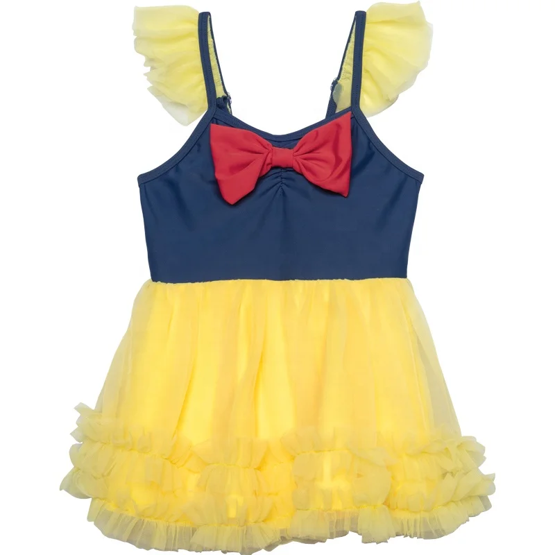 summer kids swimsuit one piece designer beachwear dress 2024 cute high quality with skirt swimwear for girls baby children OEM