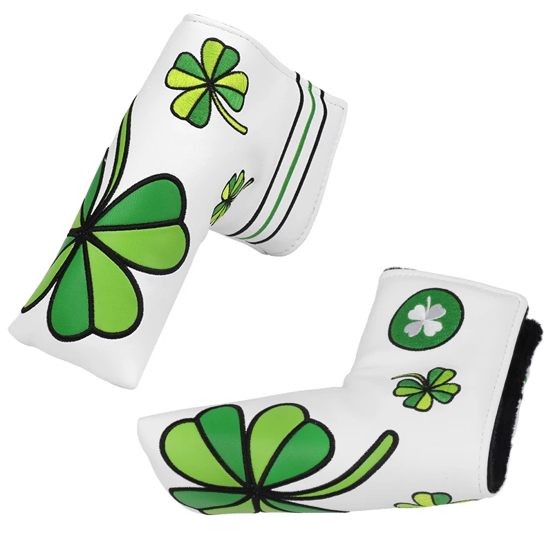 High Quality Golf Club Head Covers OEM Golf Mallet Blade Headcover Customize Design PU Leather Magnetic Golf Putter Head Cover