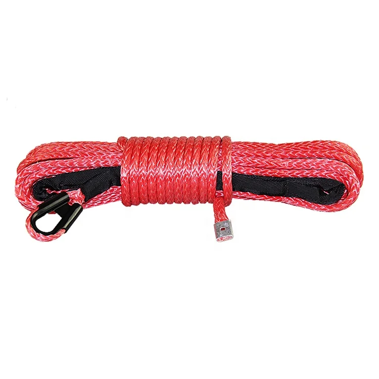Hot sale Off-road high strength Synthetic Winch rope Double braided tension Winch rope