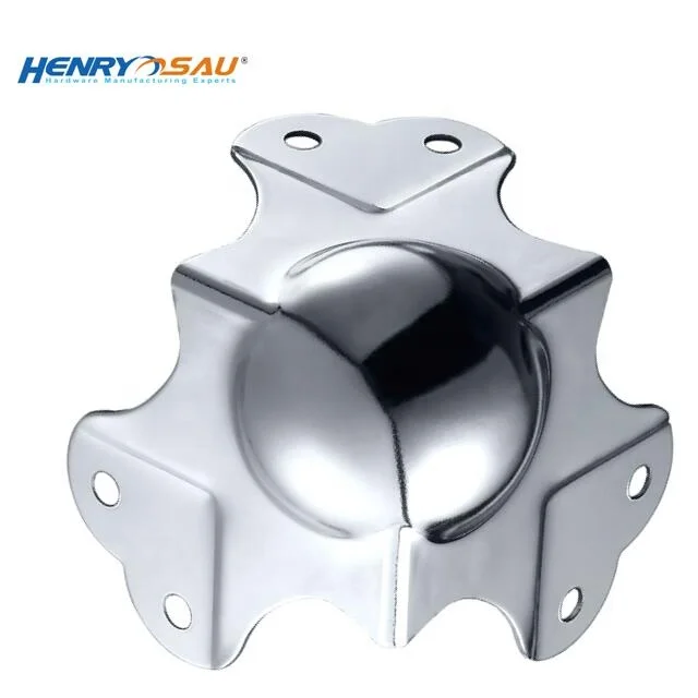 India custom tool case fittings table scrapbook corner protector hard case corner protector box hardware parts ball style corner