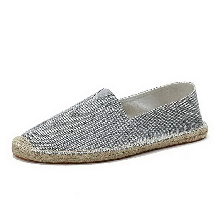Cheap Custom Casual Cloth Shoes Canvas Slip-on Espadrilles For Men