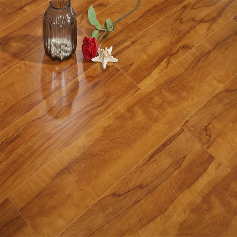 HDF High Quality 8mm & 12mm Easy Click System Embossed Ugroove Design German Technology Floating Laminate Wood Flooring