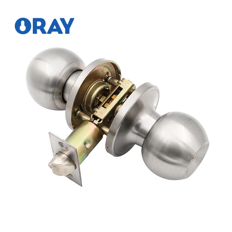 security round ball door locks for Stainless Steel  universal industrial door lock wood door handles lock