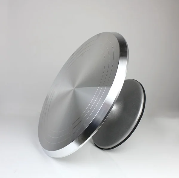 
Alloy Mounted Cream Cake Turntable Rotating Table Stand Base Turn Around Baking Tool 