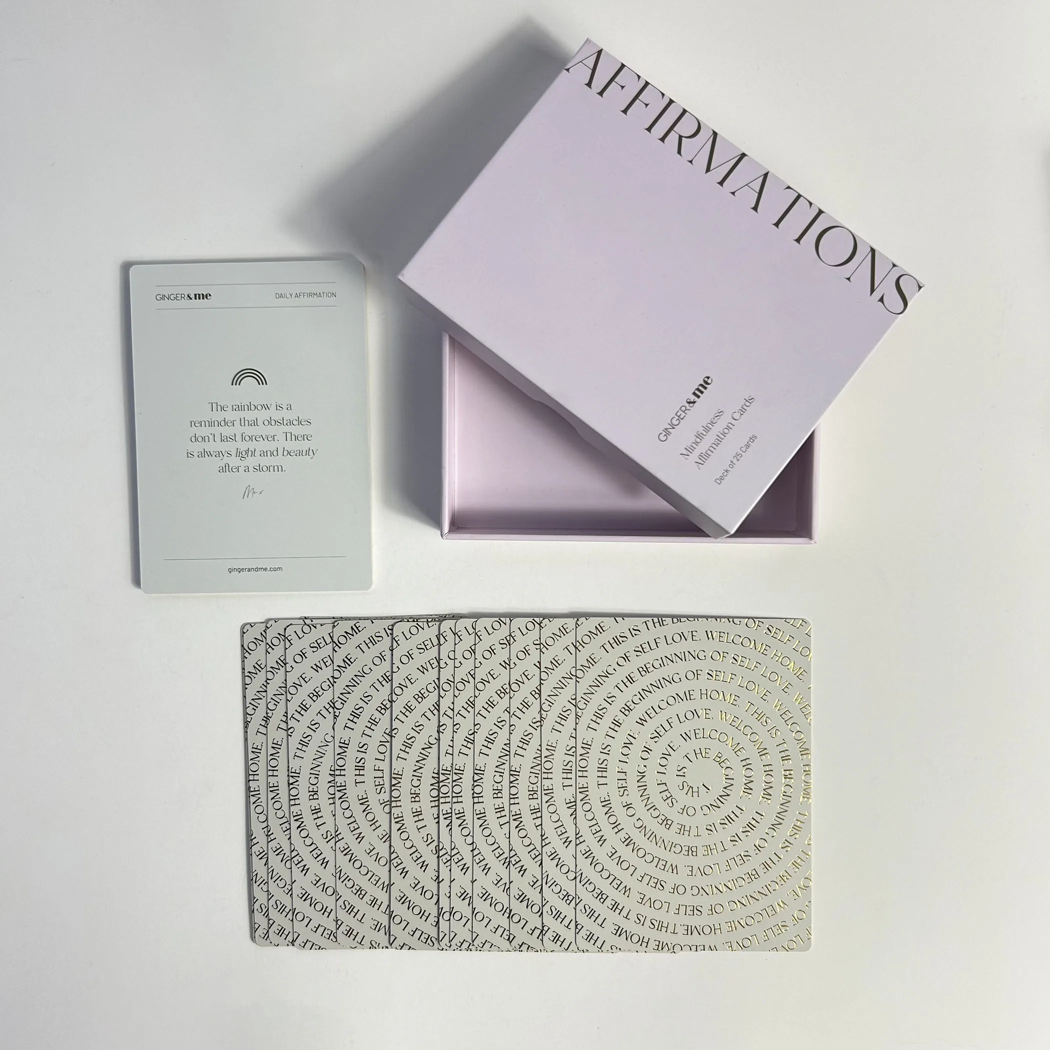 Wholesale Personalised  Affirmation Cards Custom Fun Inspirational Card Game Custom Print Paper Playing Cards