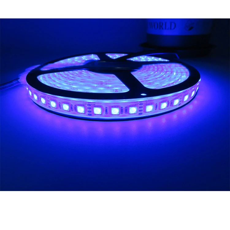 High Quality 12V RGB led strip colorful light strip 5050 SMD waterproof tape lamp for DJ Fluorescence party