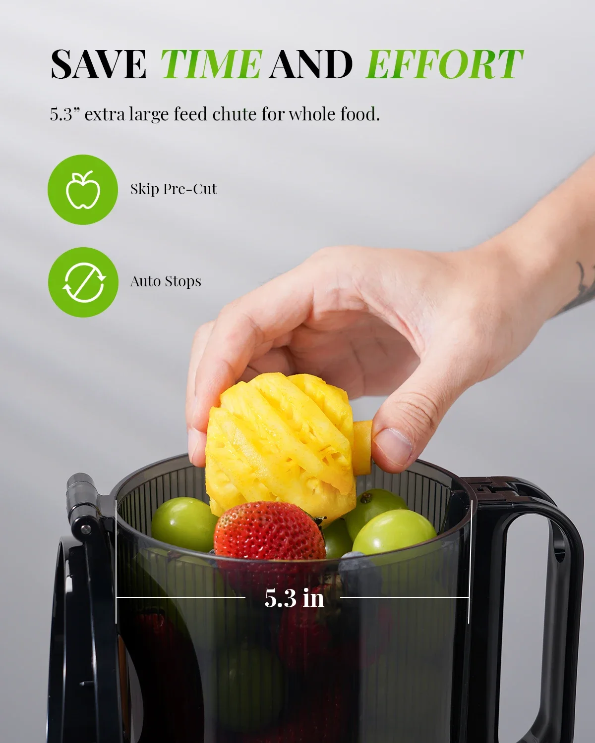 Hot Sale Cold Press Juice Extractor Reverse Function Easy to Clean High Quality Powerful Juicer Machine