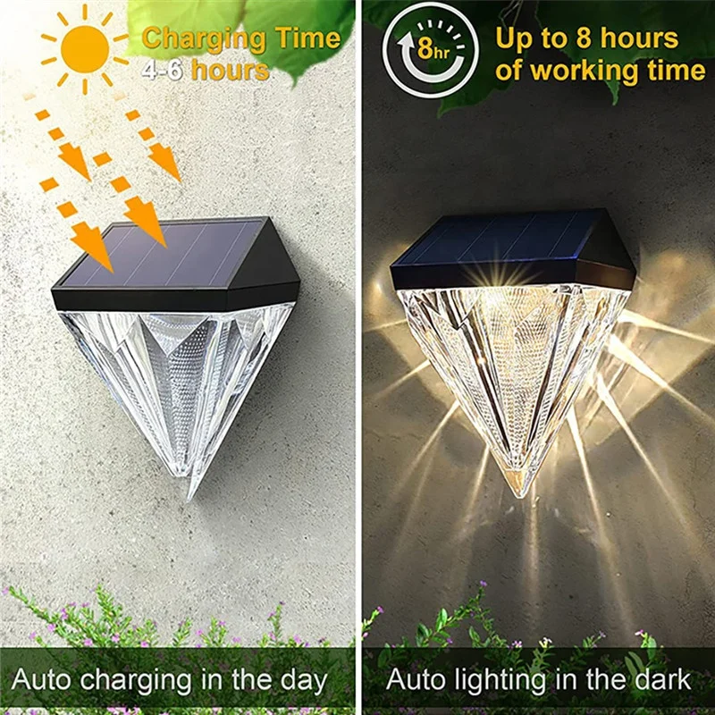 solar lantern water proof motion sensor solar street light garden ornaments solar flower lights outdoor focos led solar