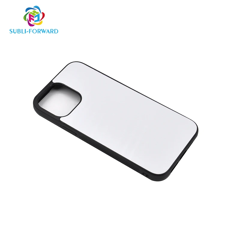 Subli-forward DIY 2D  PC TPU sublimation blank phone case with aluminum plate for iphone, 2D sublimation case for Samsung