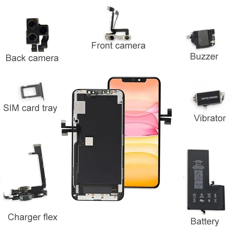 Mobile Phone Flex Cables Replacement Parts For IPhone 5 6 6s 6Plus 7 7p 8p X  Power On/Off Button  Flex Cable front back camera