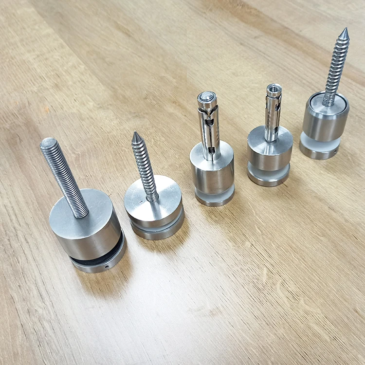double head stainless steel adjustable standoff bolts bracket wall mount holder fittings for glass railing