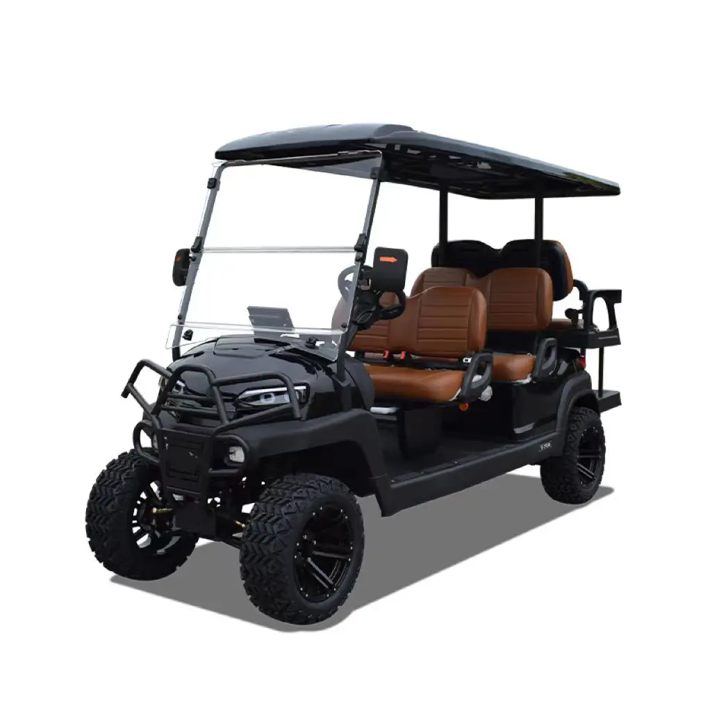 New York 2+4Seater Electric Off-Road Golf Buggy Hot Sale with Customizable 60 V Lithium Battery & AC Motor Golf Car with Speaker