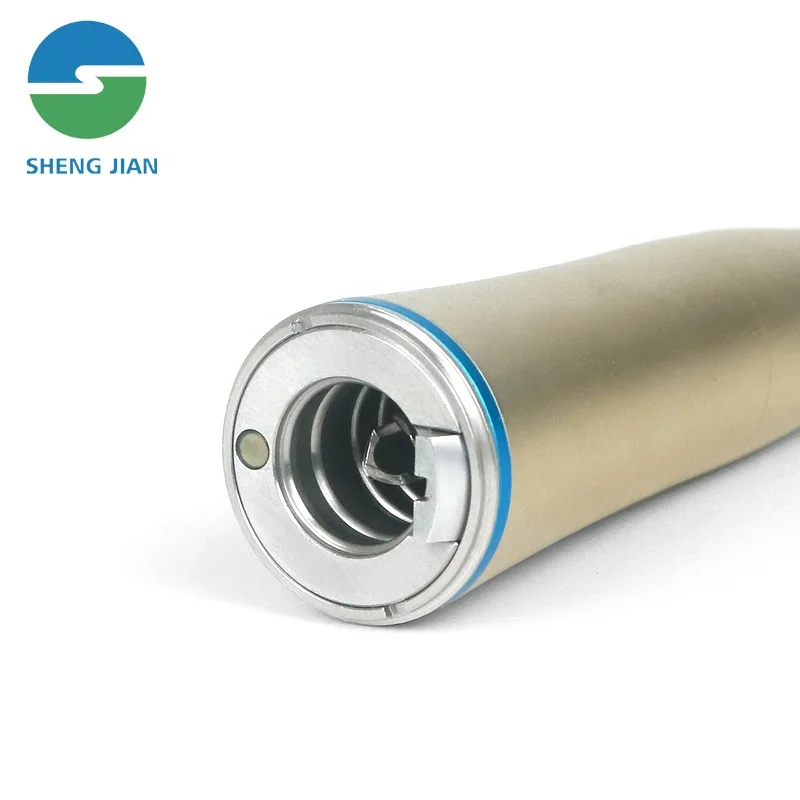 SHENGJIAN Dental Micro Motor Contra Angle Handpiece Carbon Fiber Angle Detal Fiber Optic Led Contra Angle