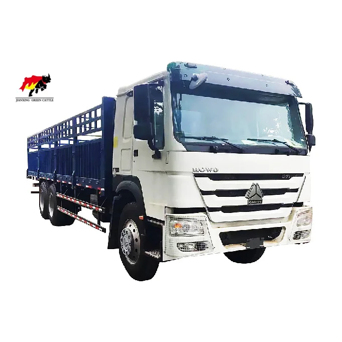 New Howo 371hp Truck Cargo Box 30Tons Truck Lorry For Sale
