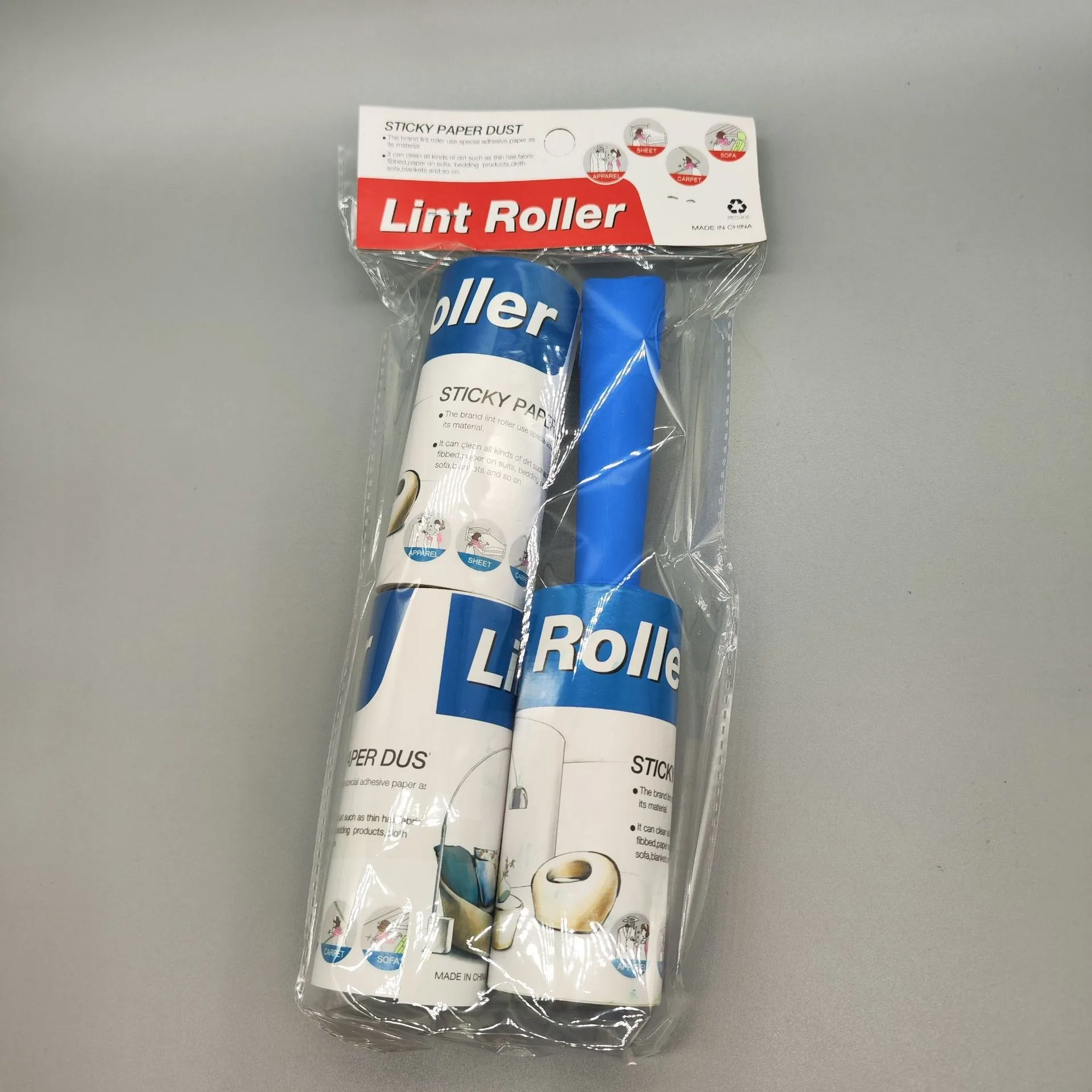 Lint Remover Brush Sticky Lint Roller With 3 Refills