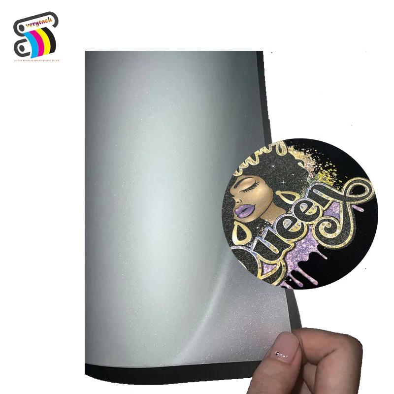 Verytack A3 DTF Pet Film 30cm 60cm Cold Peel Roll Glitter for High Temperature Heat Transfer A4 Size Printing Clothing Clothes