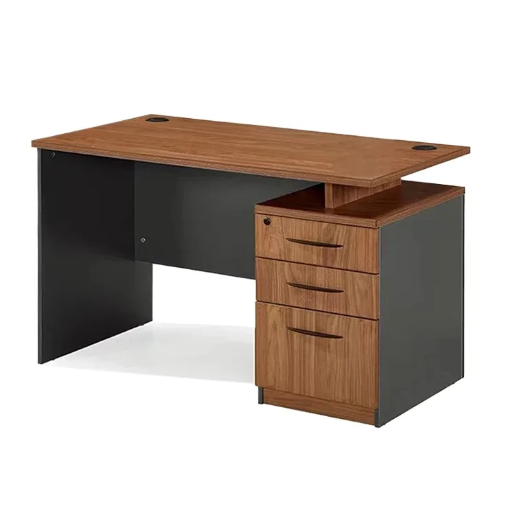 Home office furniture mdf l shape executive computer desk large desktop office computer table with drawers