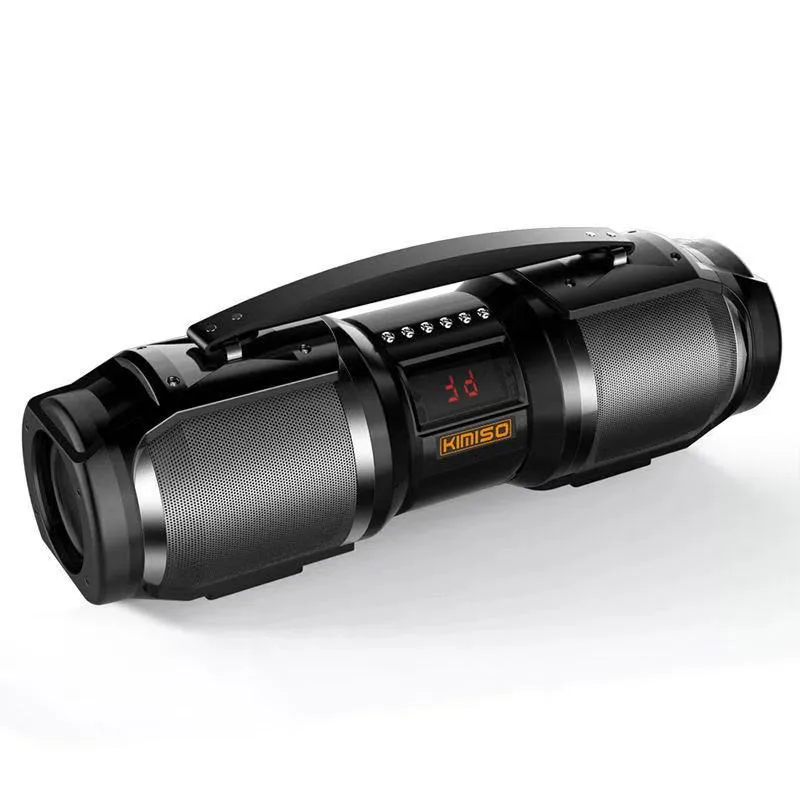 DJ Speaker System Portable Trolley Speaker with LED Light Speaker Outdoor KIMISO KMS-T1S 2*4 Inch Active 2 (2.0) Phone Function