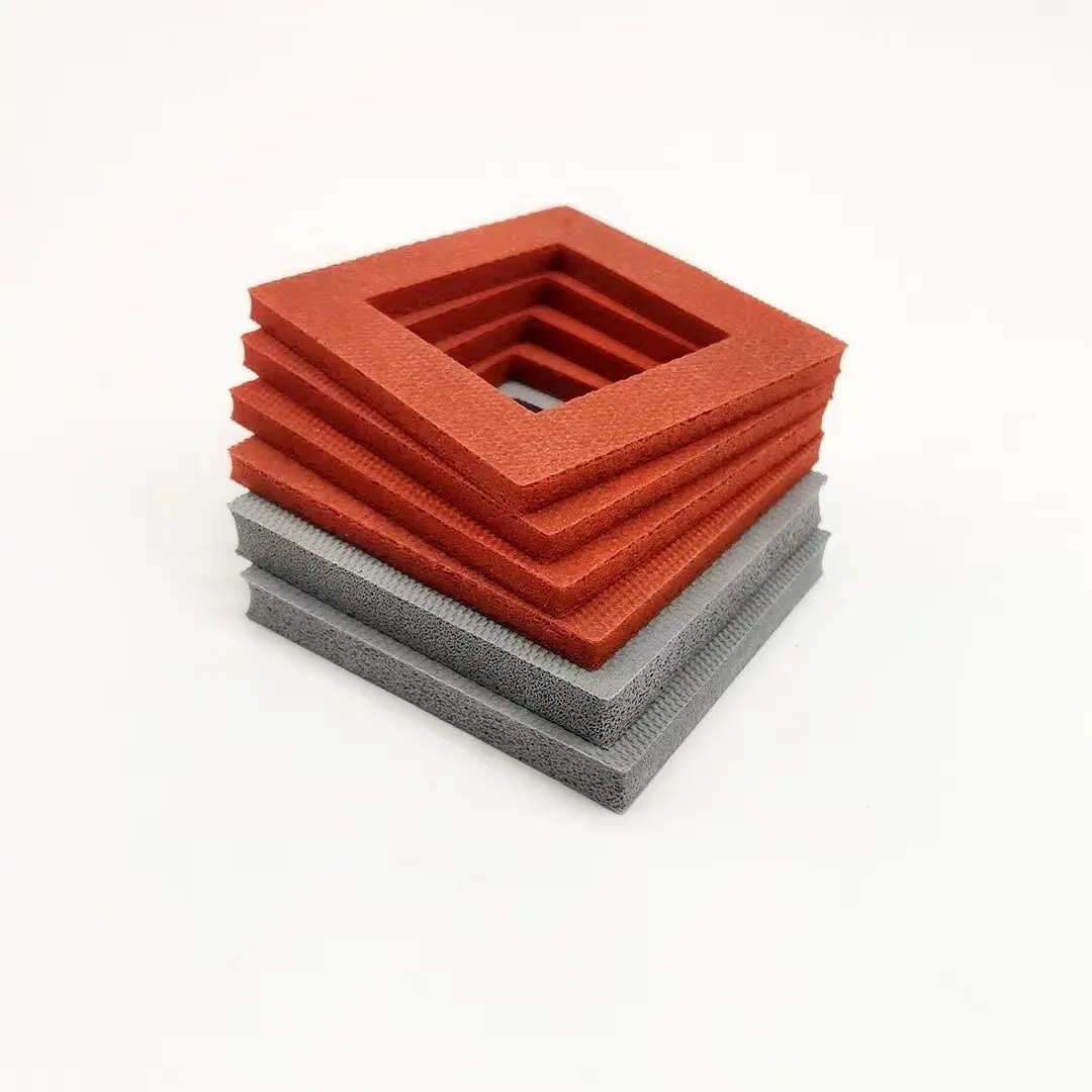 New soft plate high temperature resistant sealing plate sponge bronzing rubber silicone foam board