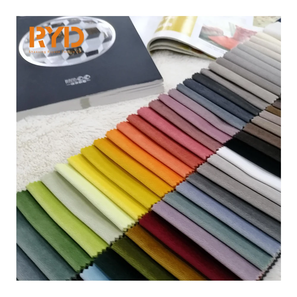 2022 Holland Velvet Dyeing in Stock Upholstery Fabrics for Sofas and Furniture