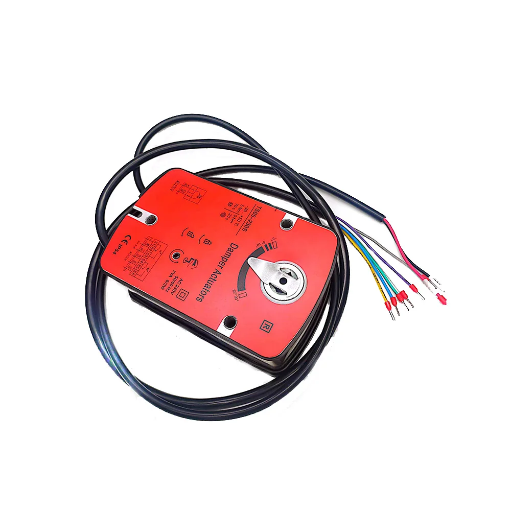 Manufacturer 230 Voltage HVAC System Damper Control  5Nm Circle Coupling Spring Return Damper Actuator For Air Conditioning