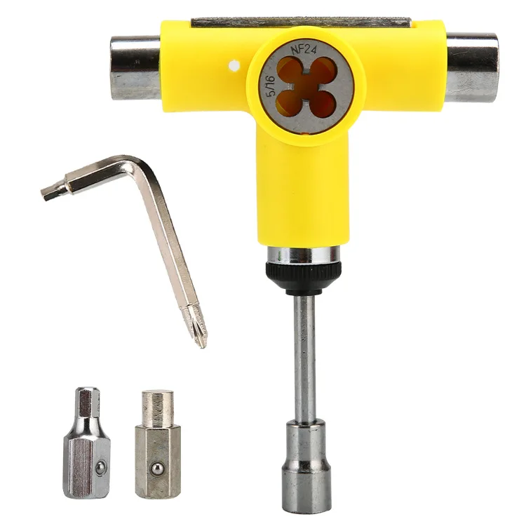 Cheap Skate Tool 10-in-1 Multi-Function Skateboard Tools T type for truck