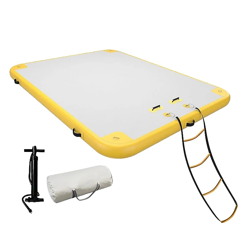 Water Yacht Air Mat Island Ponton Floating Inflatable Swimming Platform Dock