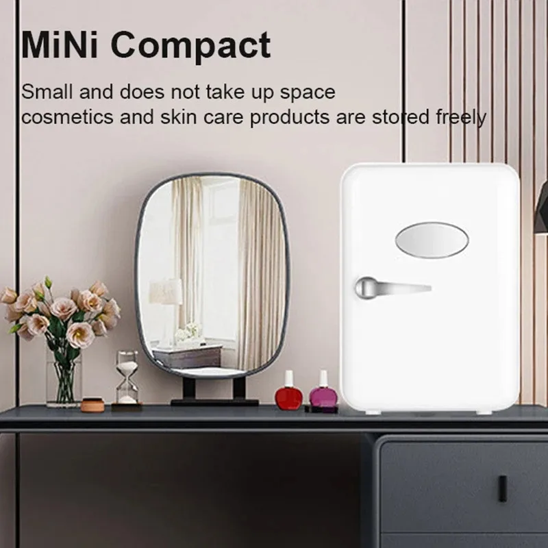 4L Mini Multifunction Refrigerator Cosmetics Mask Beverage Dormitory Refrigerators Cooler Warmer Beauty Fridge for Car Home