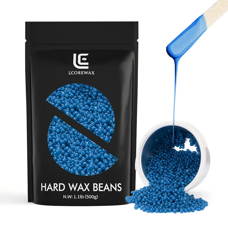 Бесплатный образец воска Lcorewax для удаления волос и депилятора, Черничный твердый воск, бобы