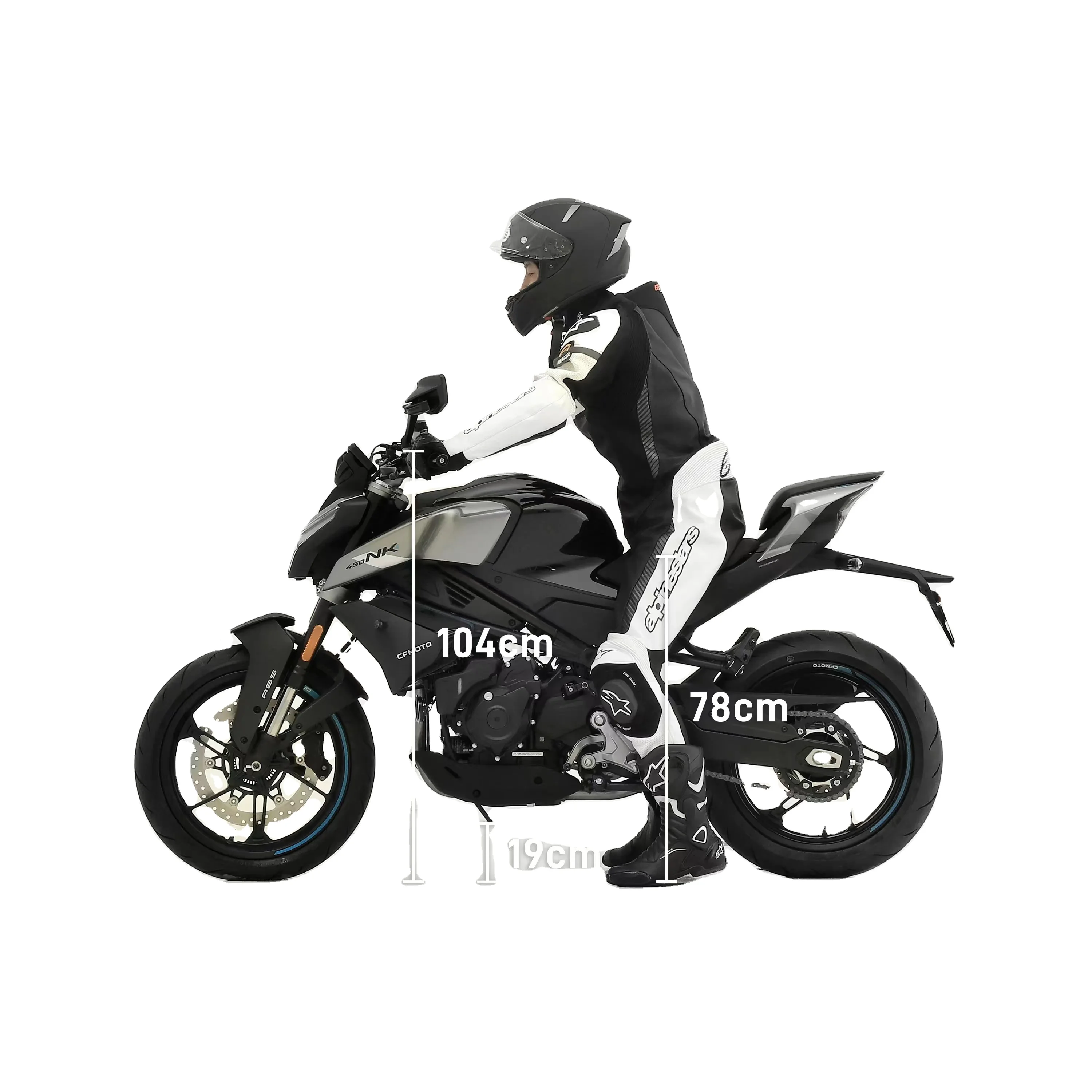 Система, аксессуары для мотоциклов, красивый трамвай 450cc, продажа от завода CF, мотоцикл 450CC NK, мотоцикл 450cc, ABS