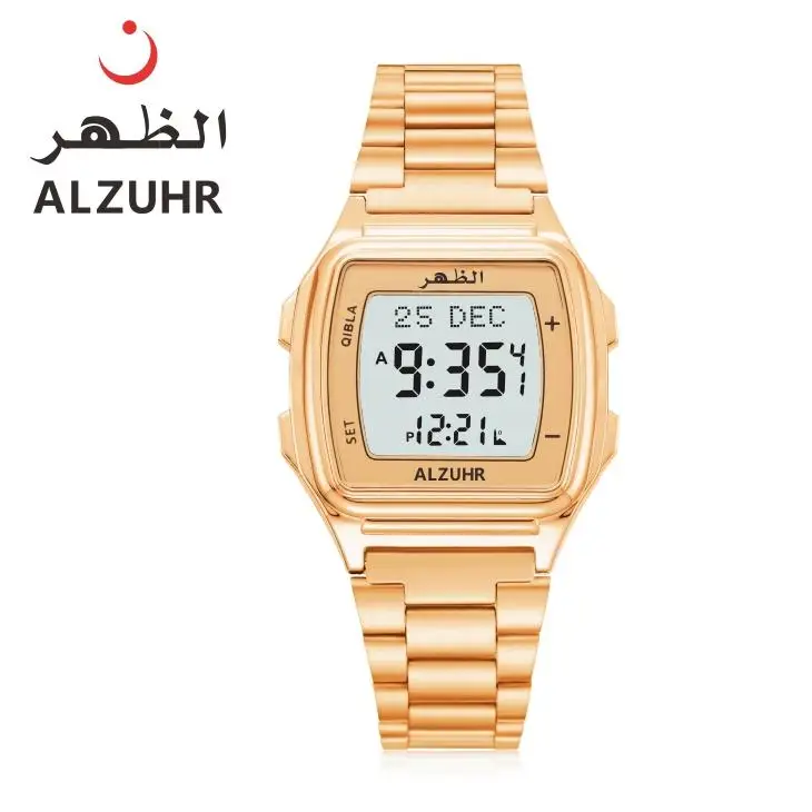 Dual time digital accurate timekeeping reloj digital hombre Islamic fajr watch athan prayer unisex ALZUHR302