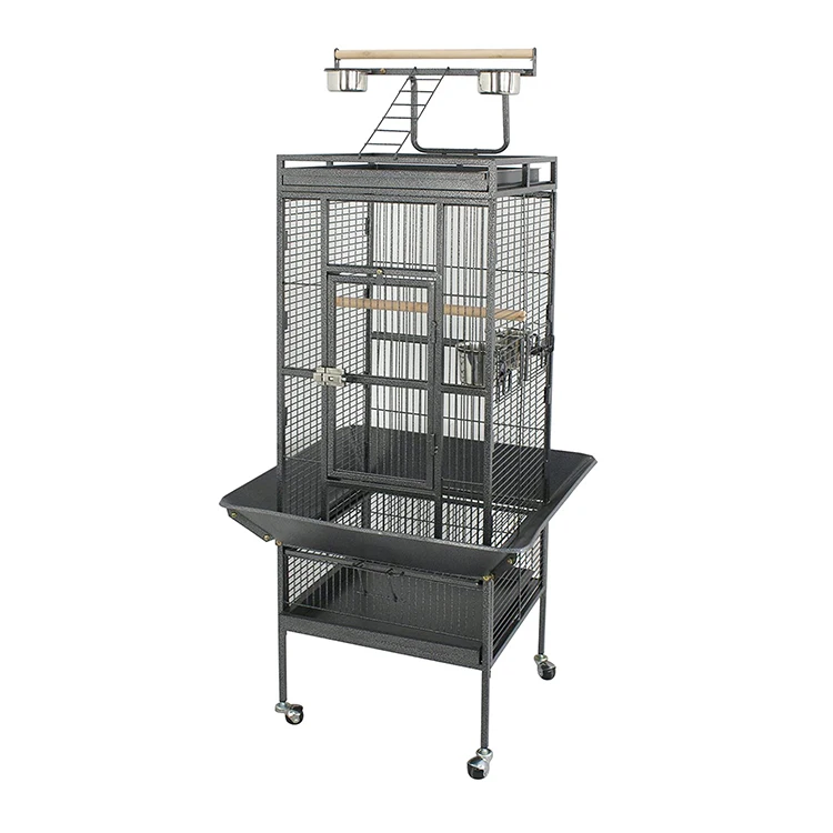 Best Quality metal Big Size Large Bird Cages Pet Parrot House Pet Cages Carriers Bird Breeding foldable Large Bird Cage