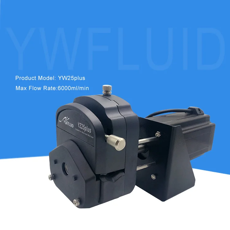 YWfluid Micro Electric Peristaltic Liquid Pump With stepper motor used for chemical liquid transfer and liquid filling