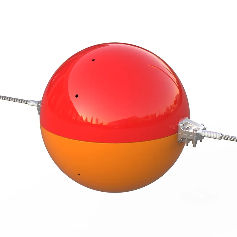 Overhead transmission line Fiberglass warning sphere aircraft marking ball