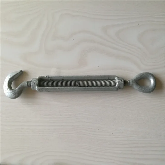 China Drop Forged Turnbuckle Hot Dip Galvanized Wire Tensioner Manufacturer