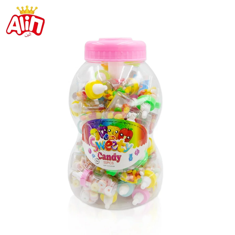 candies and sweets bulk halal sweets Big bottle baby bottle candy pacifier candy