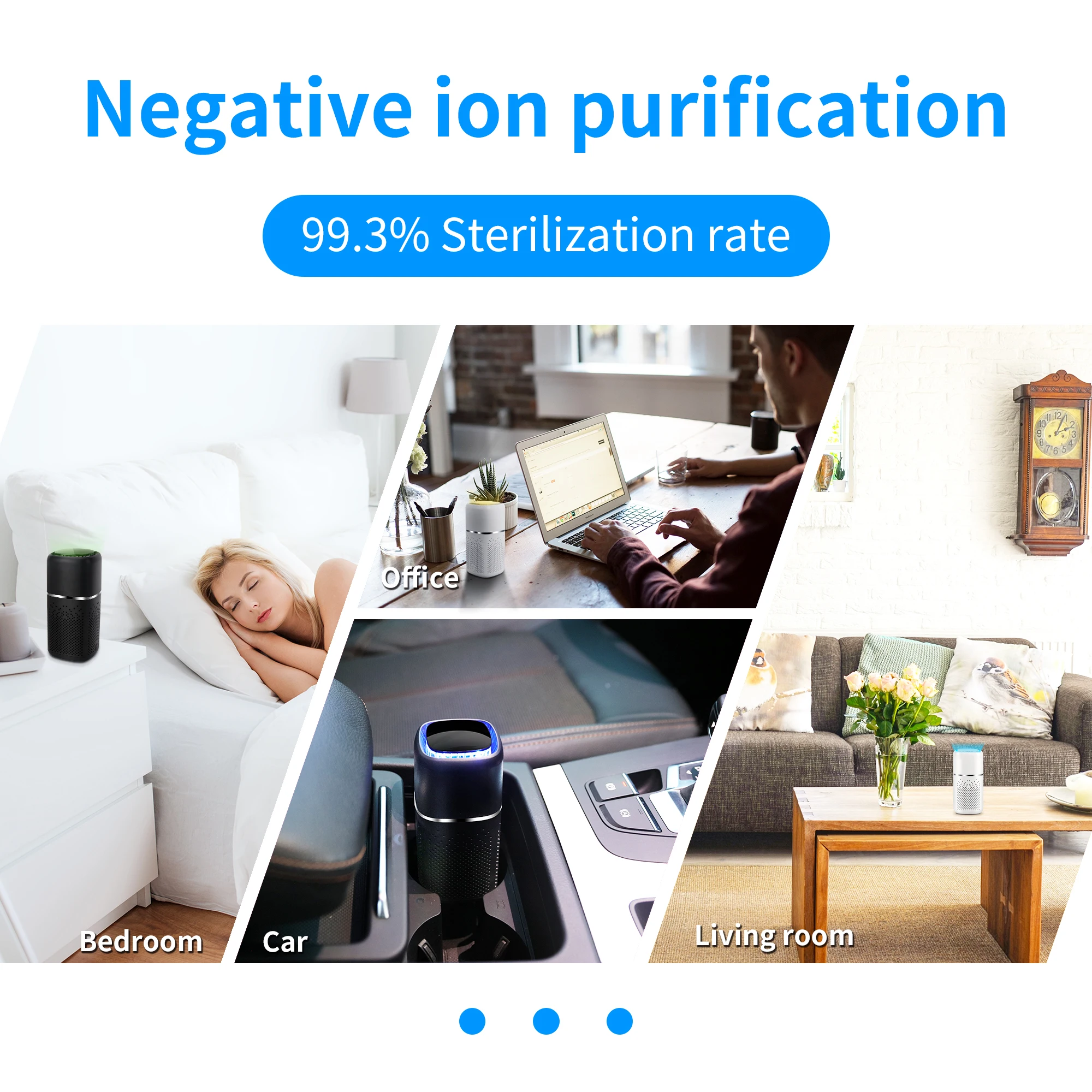 Electric Personal Custom Ionic Ionizer Car Purifier Ion Air Cleaner From China