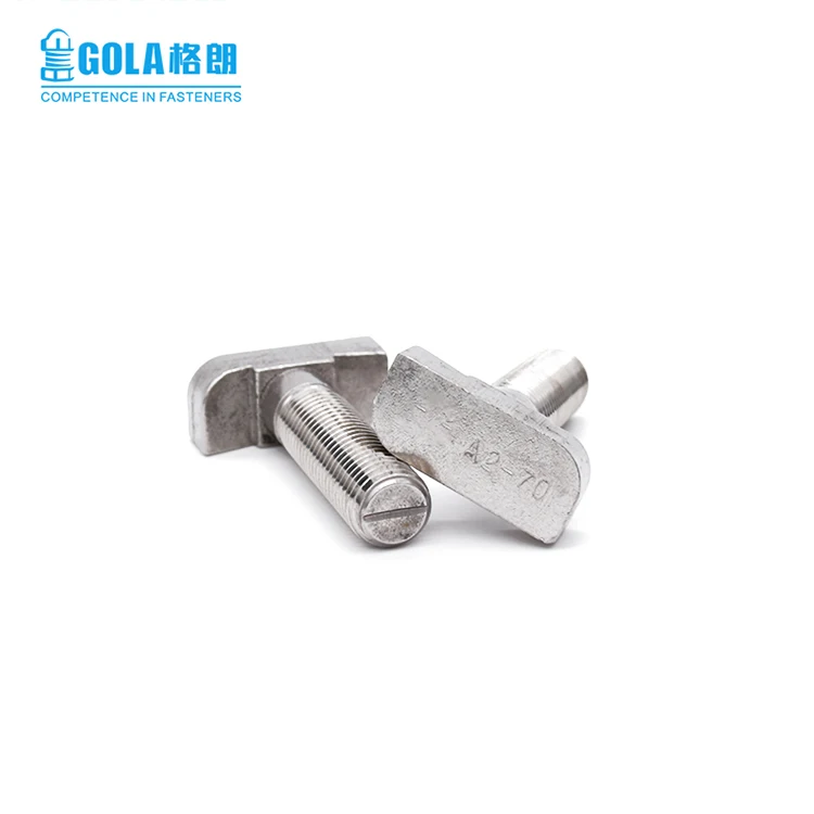 M6 M8 M10 M12 M24 Stainless Steel 316 Hammer Head T screw T bolt