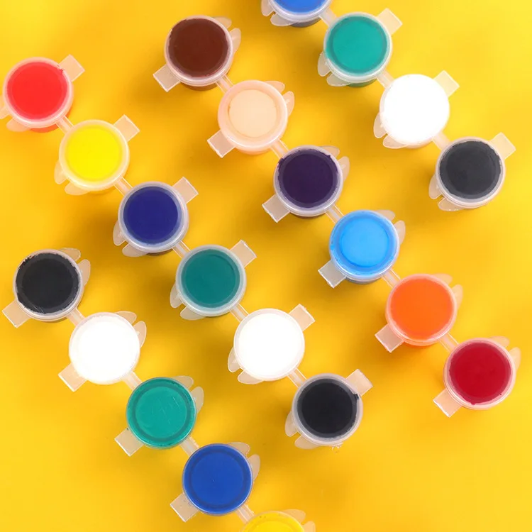 Directly Sourced 6-piece Set 3ml Watercolor Paint Strip 12/24-Color DIY Painting Art & Graffiti Body Use Manufacture Supplied