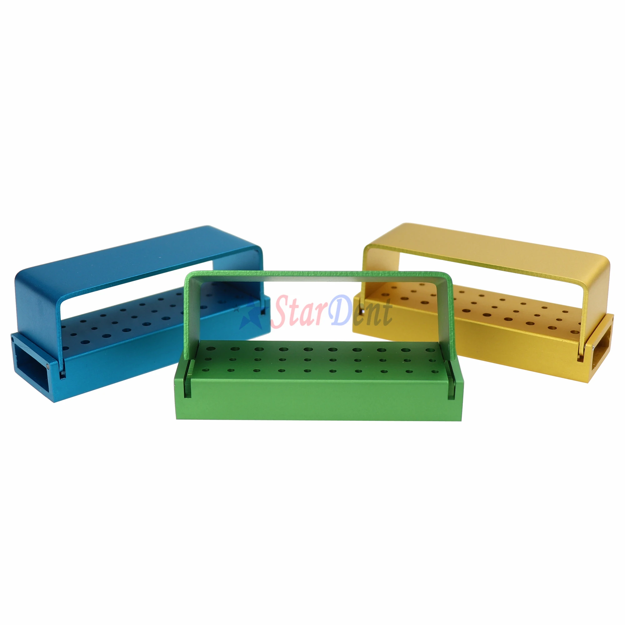 Dental Supply 30 Holes Dental Burs Opening Bur Disinfection Box For HighLow Speed Burs Use Dental Disinfection Block