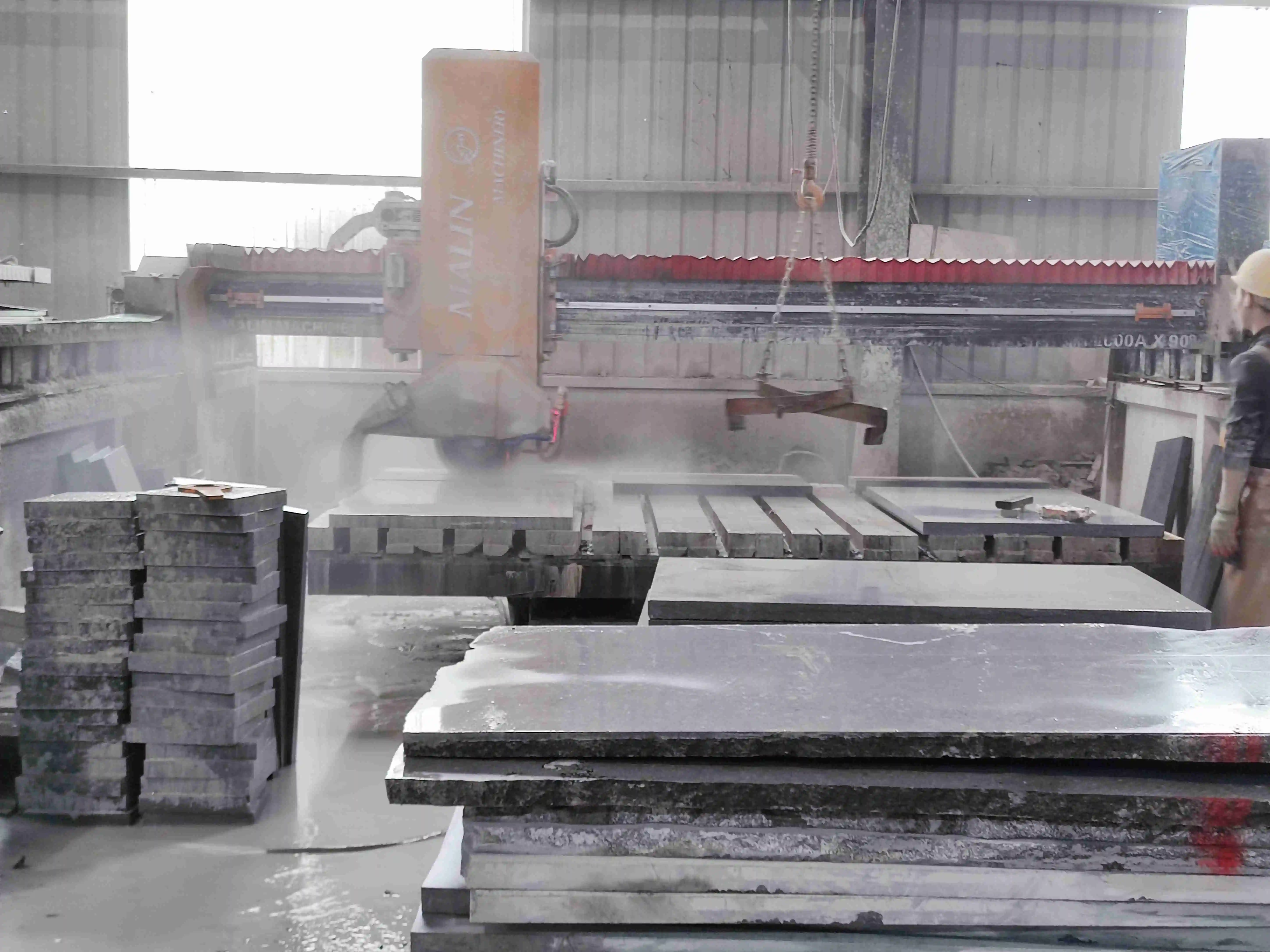 Sichuan wall cladding floor tiels outdoor paving lime stone natural black limestone slabs