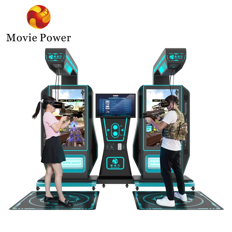 shooting games simulator coin operated game machine 2 players arcade shooting game vr standing platform