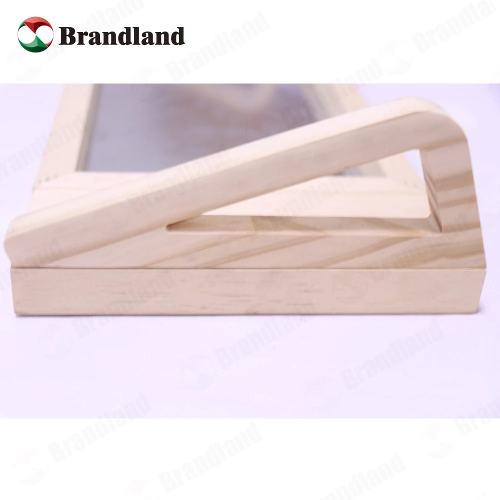 Multi Function Glass Desk Board Wood Base Writing Glass Board
