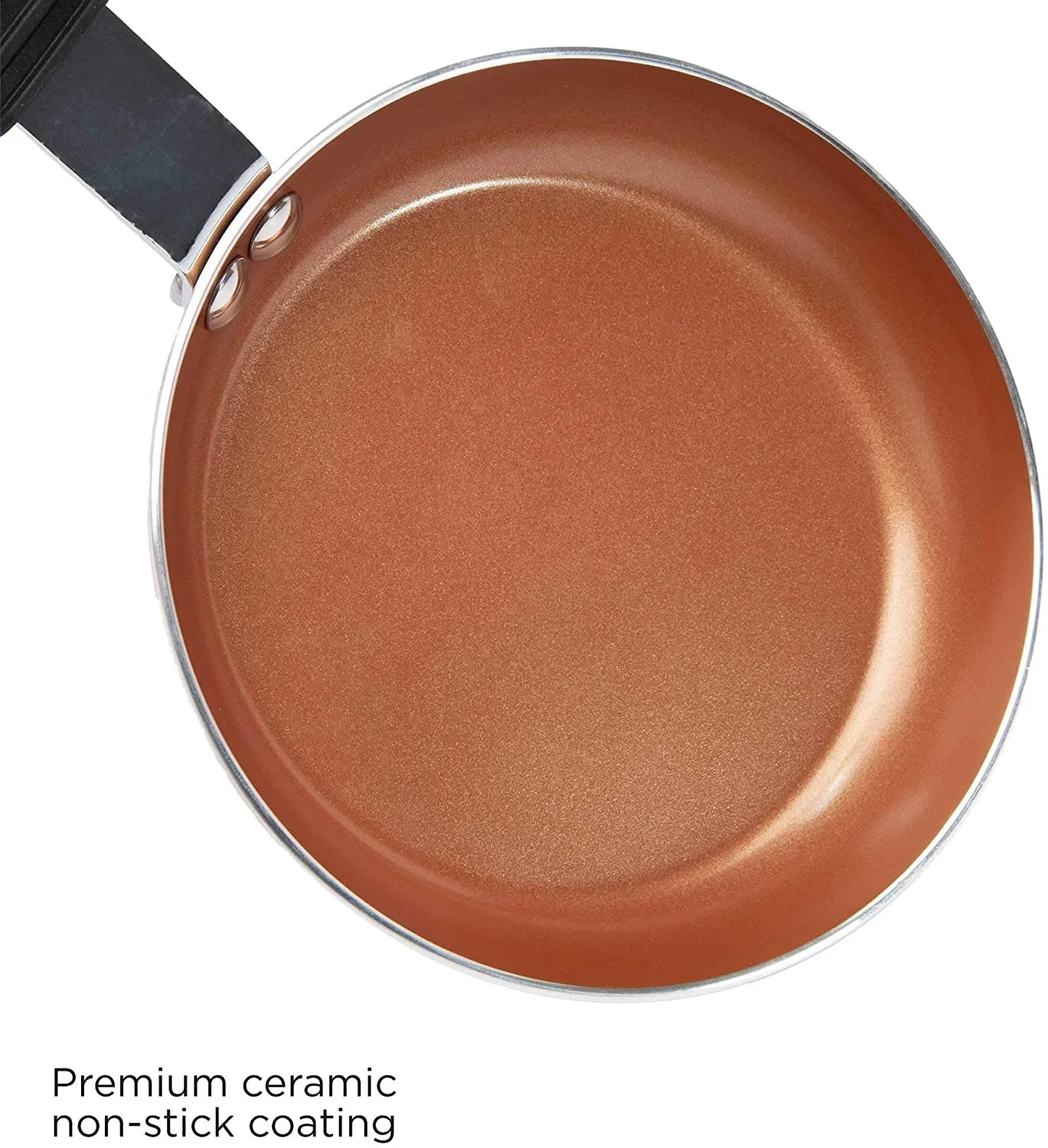 Small size copper pan mini egg fry pan with spatula